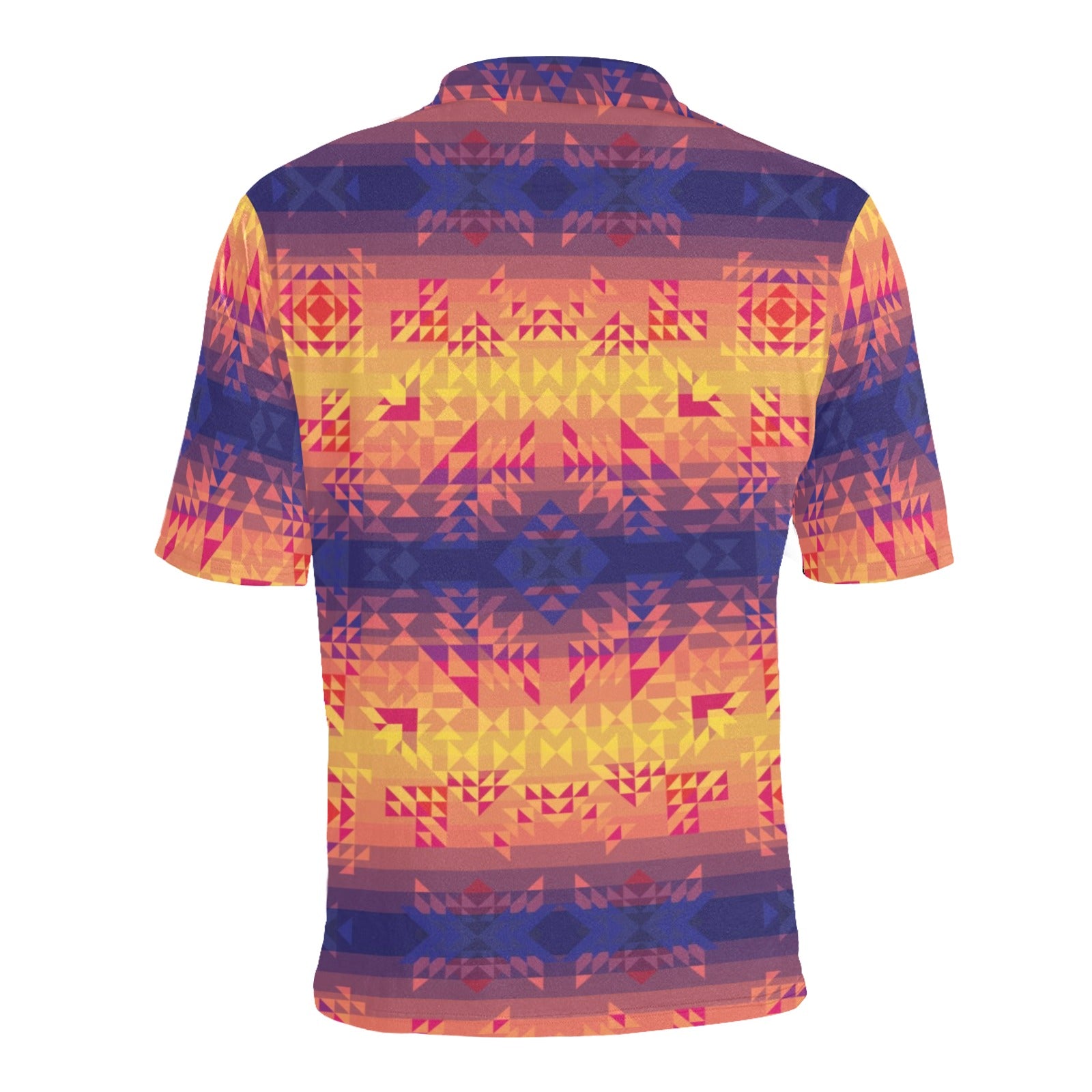 Soleil Indigo Men's All Over Print Polo Shirt (Model T55) Men's Polo Shirt (Model T55) e-joyer