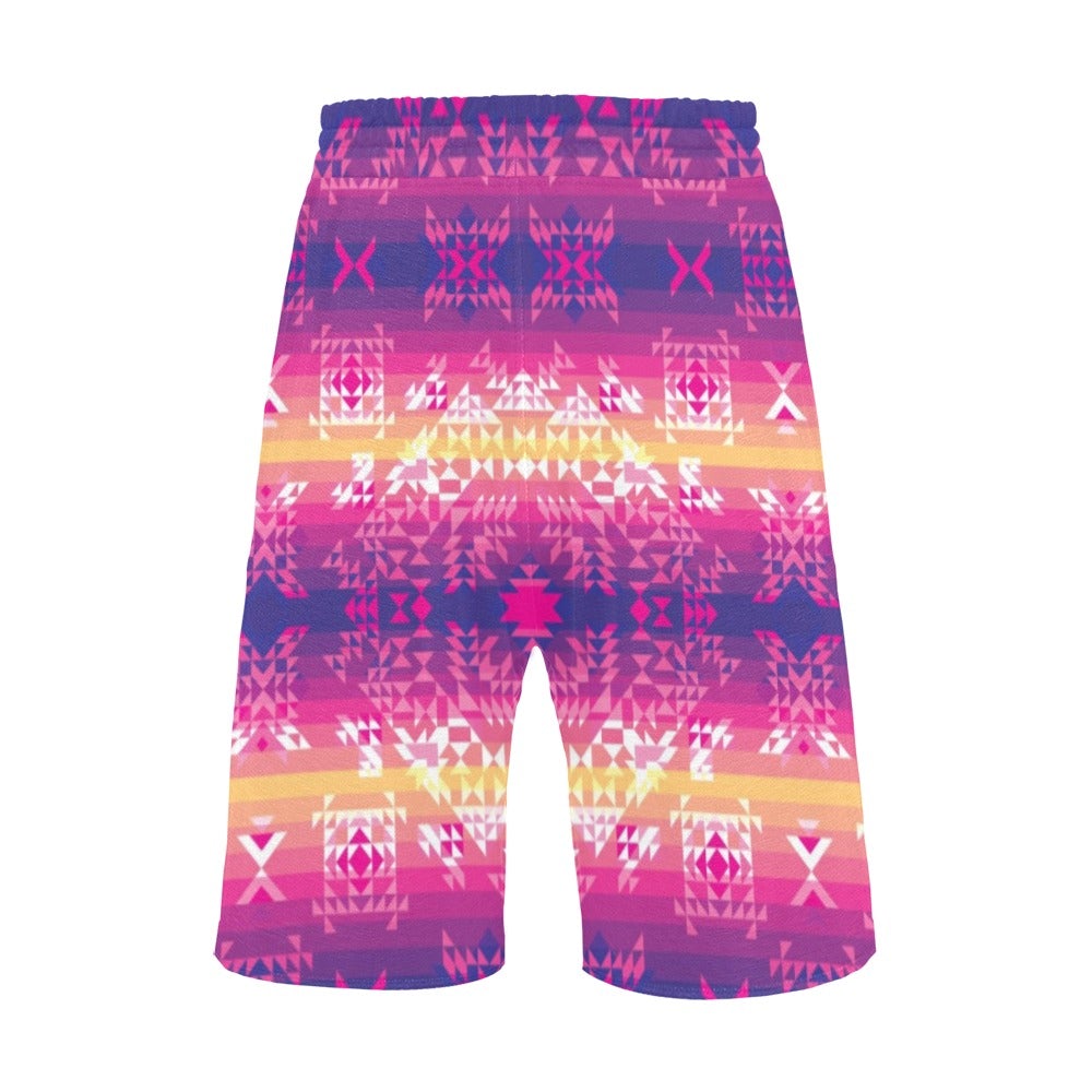 Soleil Overlay Men's All Over Print Casual Shorts (Model L23) short e-joyer