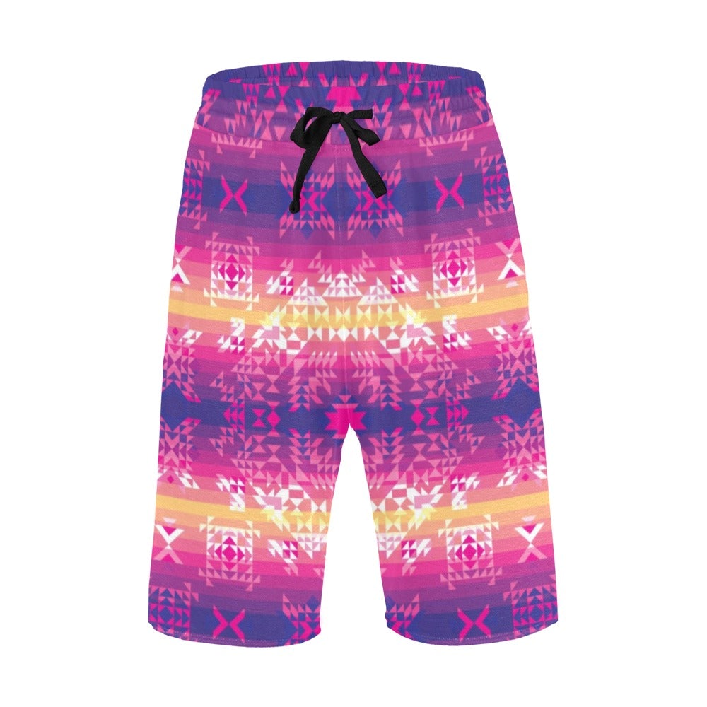 Soleil Overlay Men's All Over Print Casual Shorts (Model L23) short e-joyer
