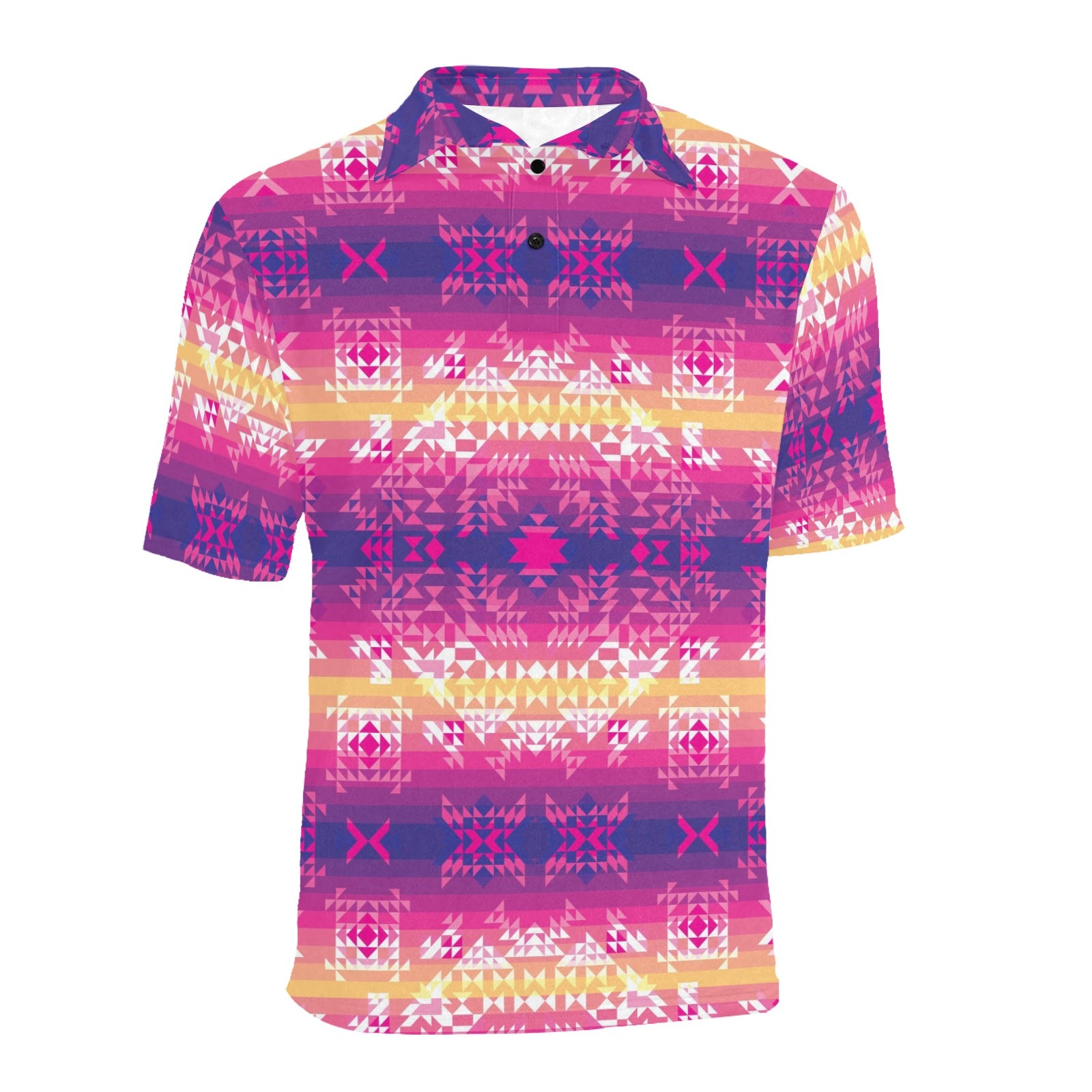 Soleil Overlay Men's All Over Print Polo Shirt (Model T55) Men's Polo Shirt (Model T55) e-joyer