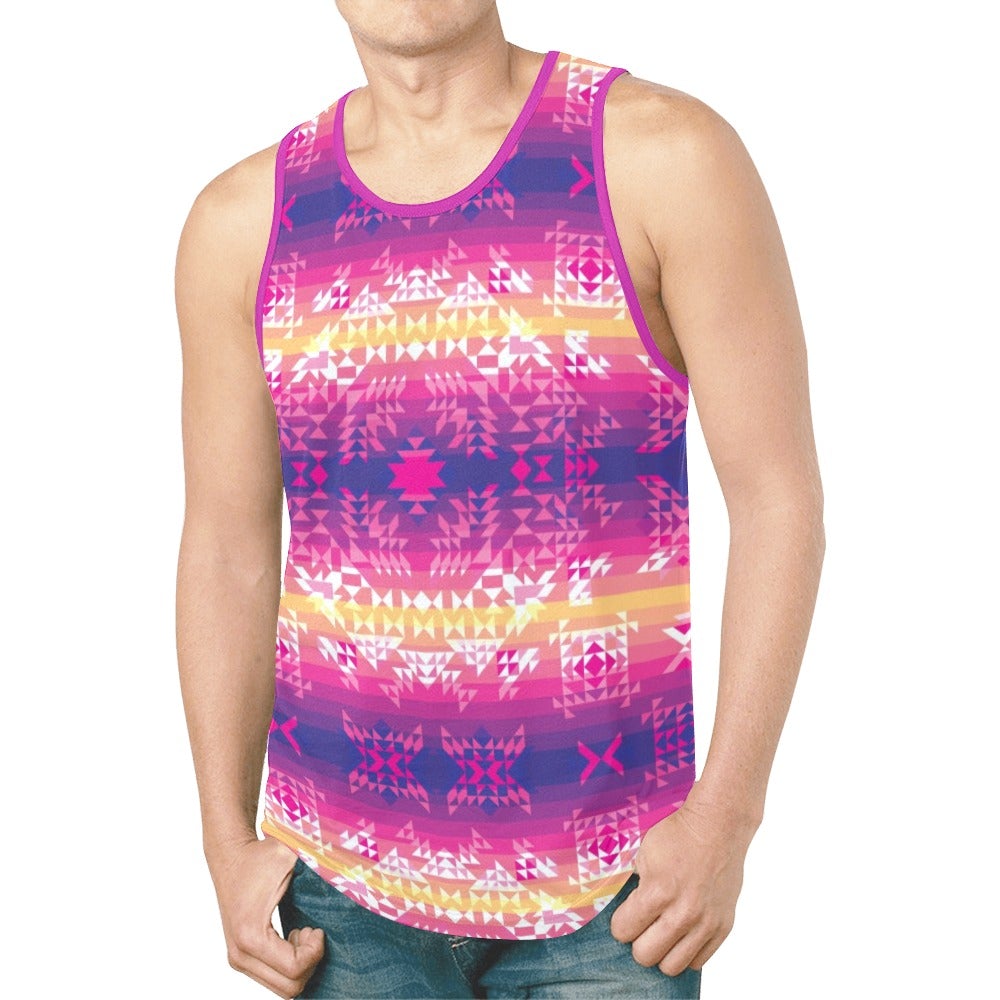 Soleil Overlay New All Over Print Tank Top for Men (Model T46) tank top e-joyer