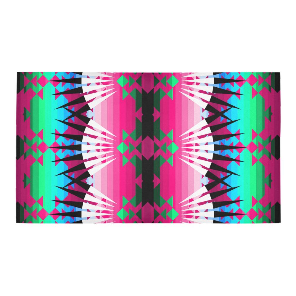 Southern Plains Ribbonwork Bustles Bath Rug 16''x 28'' Bath Rug 16''x 28'' e-joyer