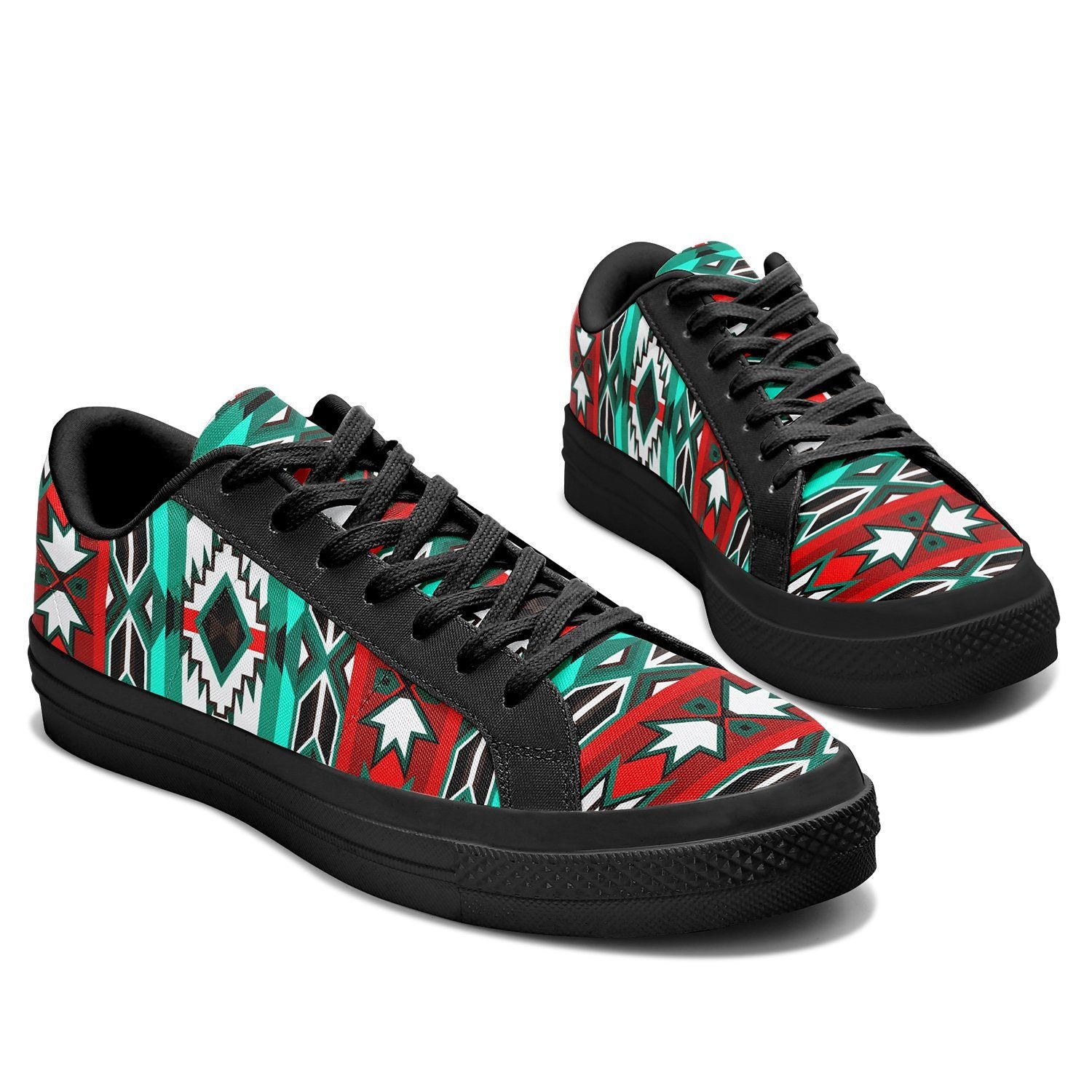 Southwest Journey Aapisi Low Top Canvas Shoes Black Sole 49 Dzine