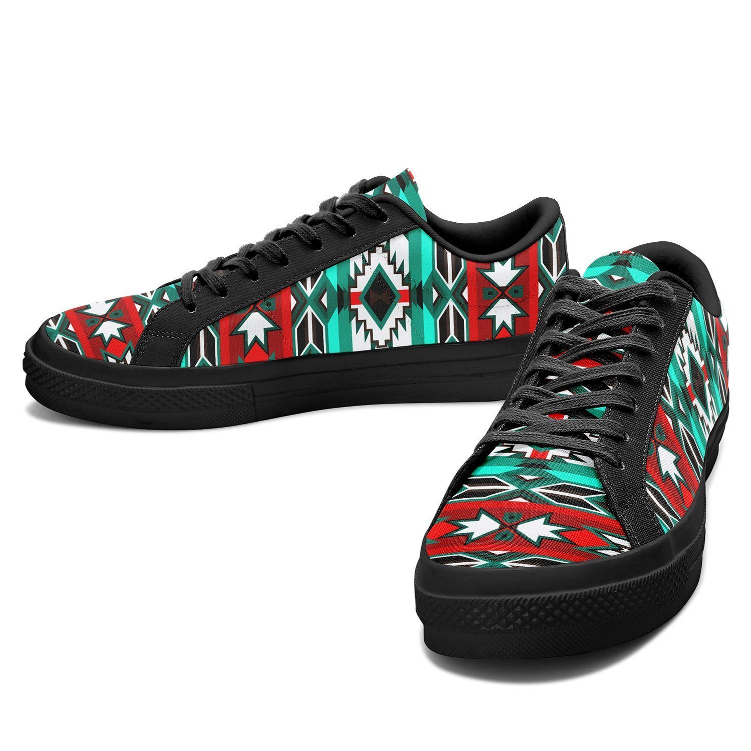 Southwest Journey Aapisi Low Top Canvas Shoes Black Sole 49 Dzine