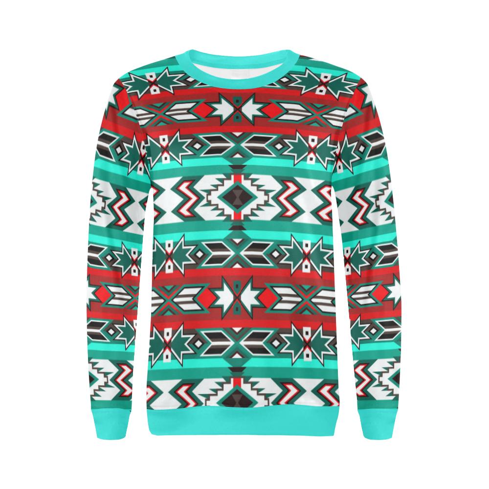 Southwest Journey All Over Print Crewneck Sweatshirt for Women (Model H18) Crewneck Sweatshirt for Women (H18) e-joyer