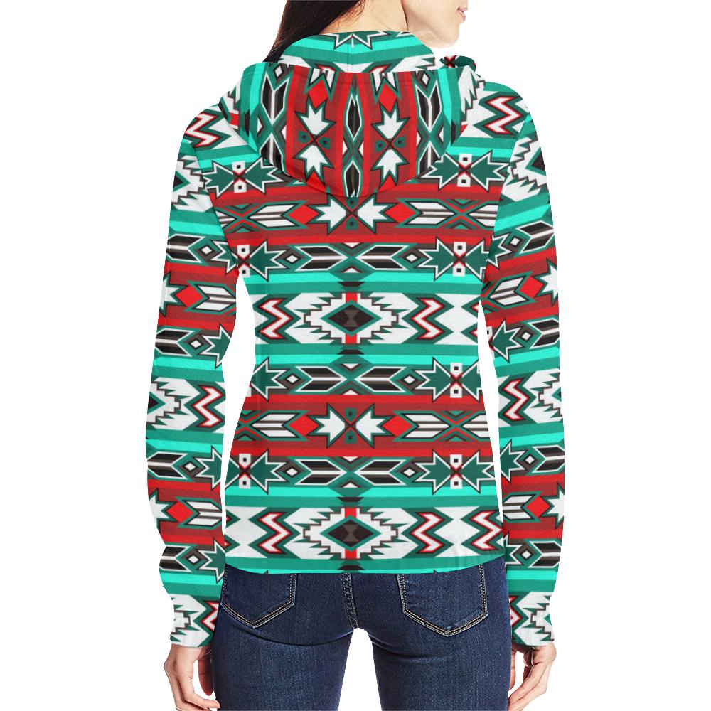 Southwest Journey All Over Print Full Zip Hoodie for Women (Model H14) All Over Print Full Zip Hoodie for Women (H14) e-joyer