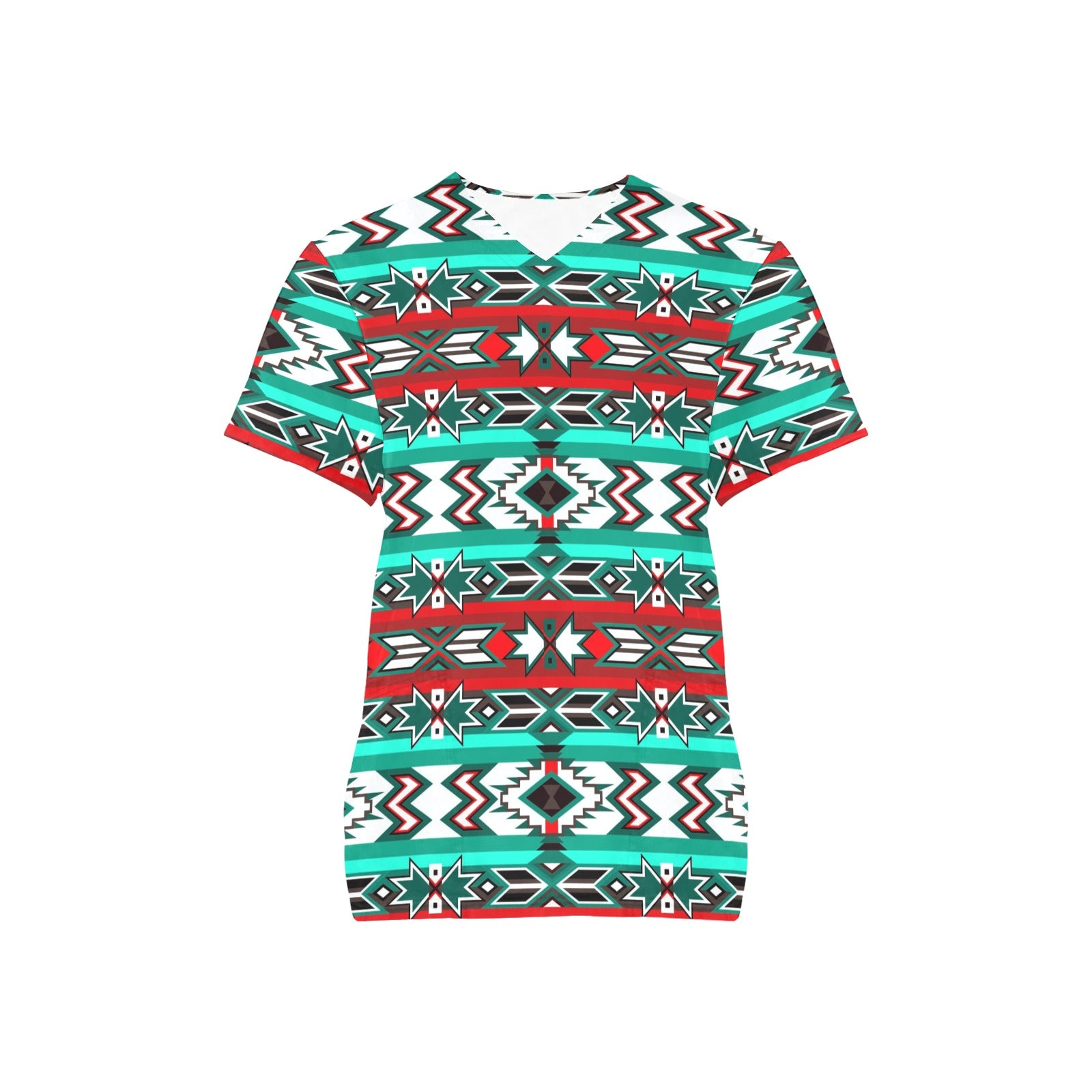Southwest Journey All Over Print Scrub Top Scrub Top e-joyer