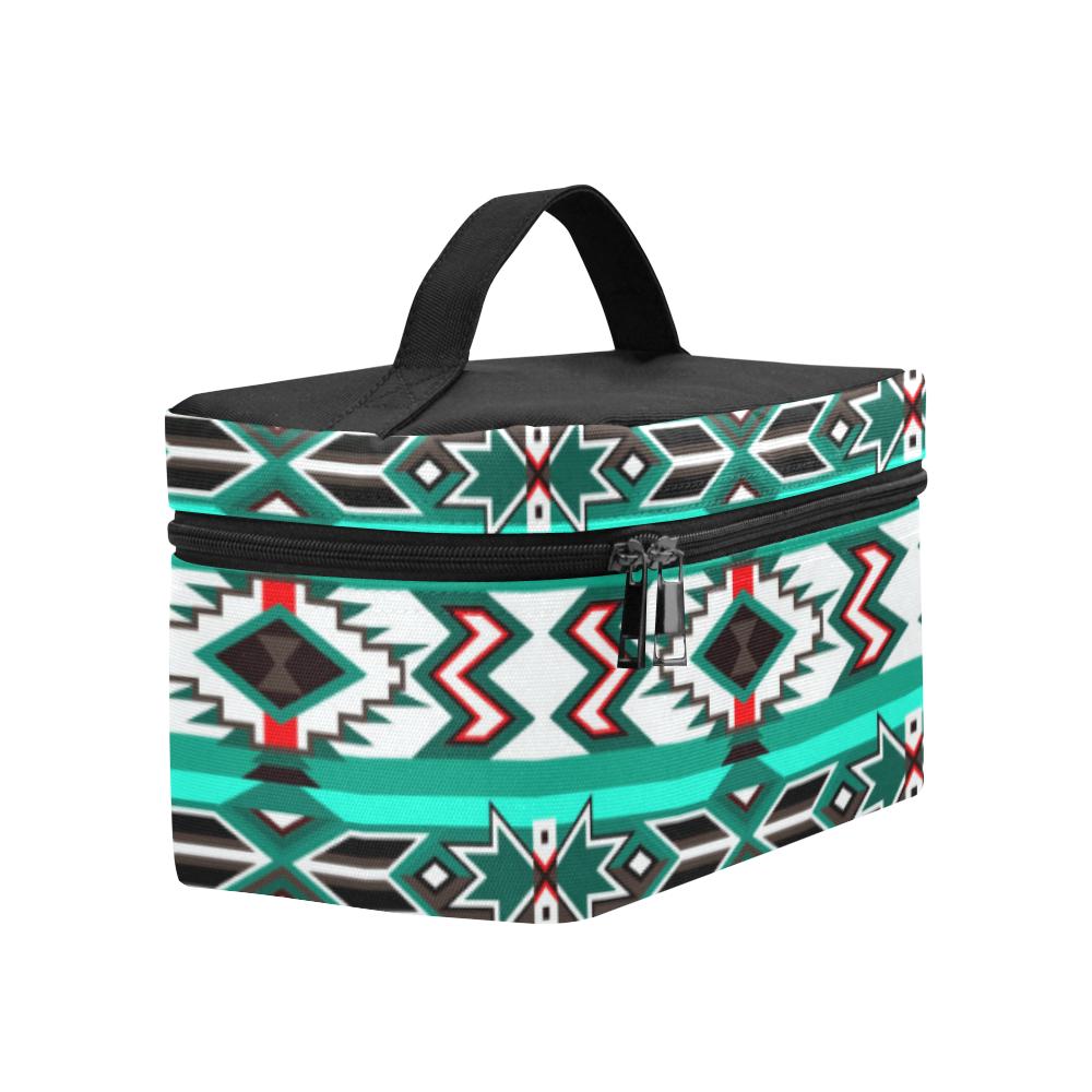 Southwest Journey Cosmetic Bag/Large (Model 1658) Cosmetic Bag e-joyer