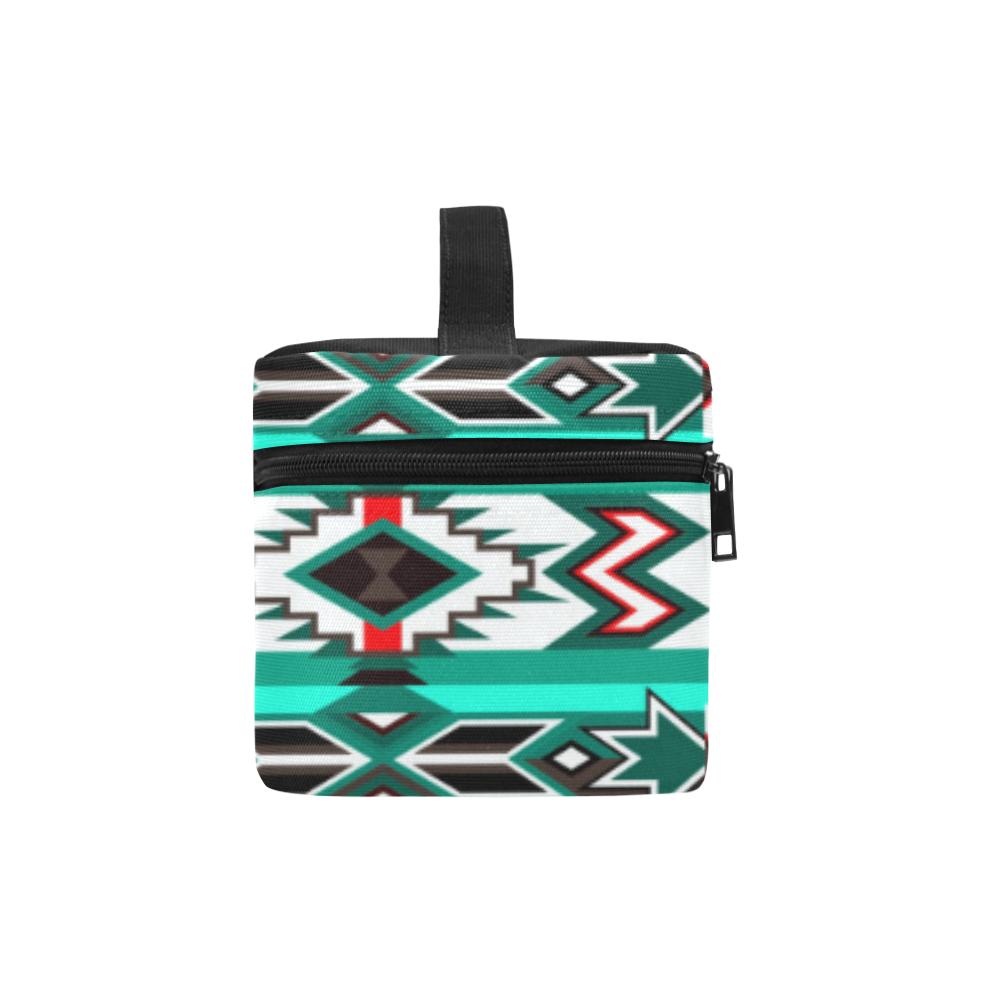 Southwest Journey Cosmetic Bag/Large (Model 1658) Cosmetic Bag e-joyer