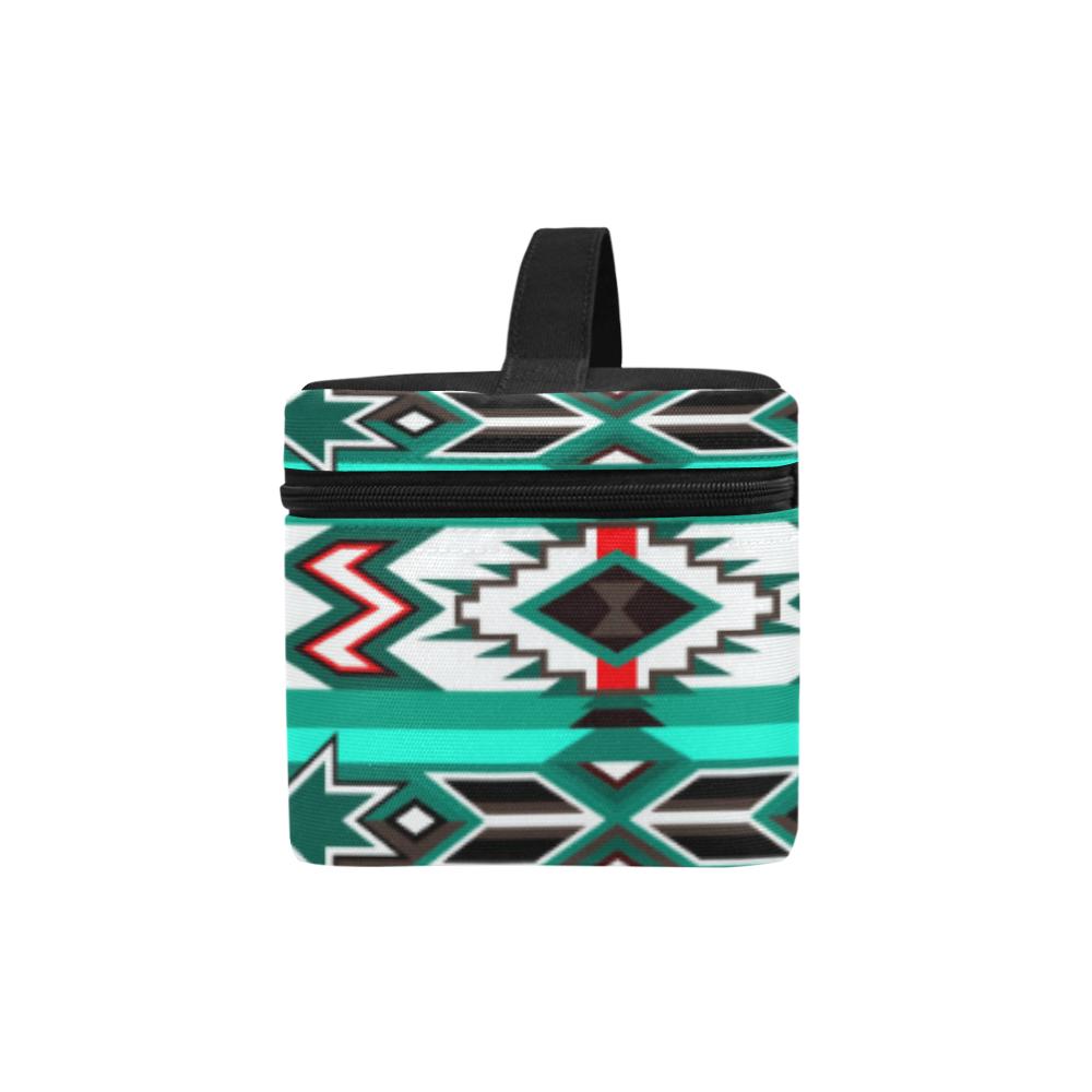 Southwest Journey Cosmetic Bag/Large (Model 1658) Cosmetic Bag e-joyer