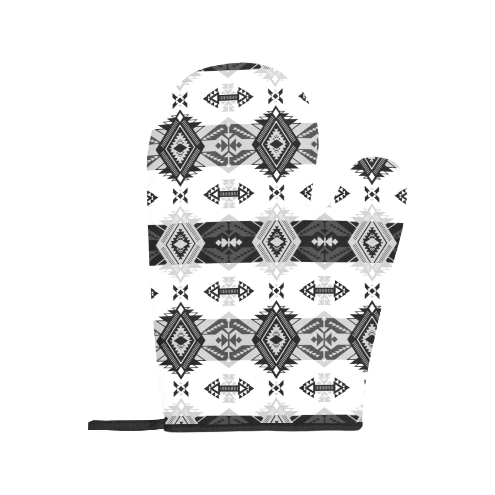 Sovereign Nation Black and White Oven Mitt & Pot Holder Oven Mitt & Pot Holder e-joyer