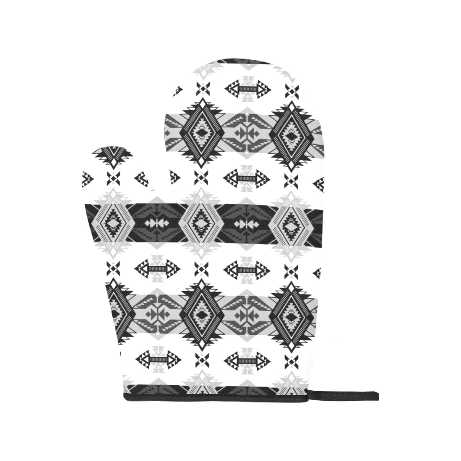 Sovereign Nation Black and White Oven Mitt & Pot Holder Oven Mitt & Pot Holder e-joyer