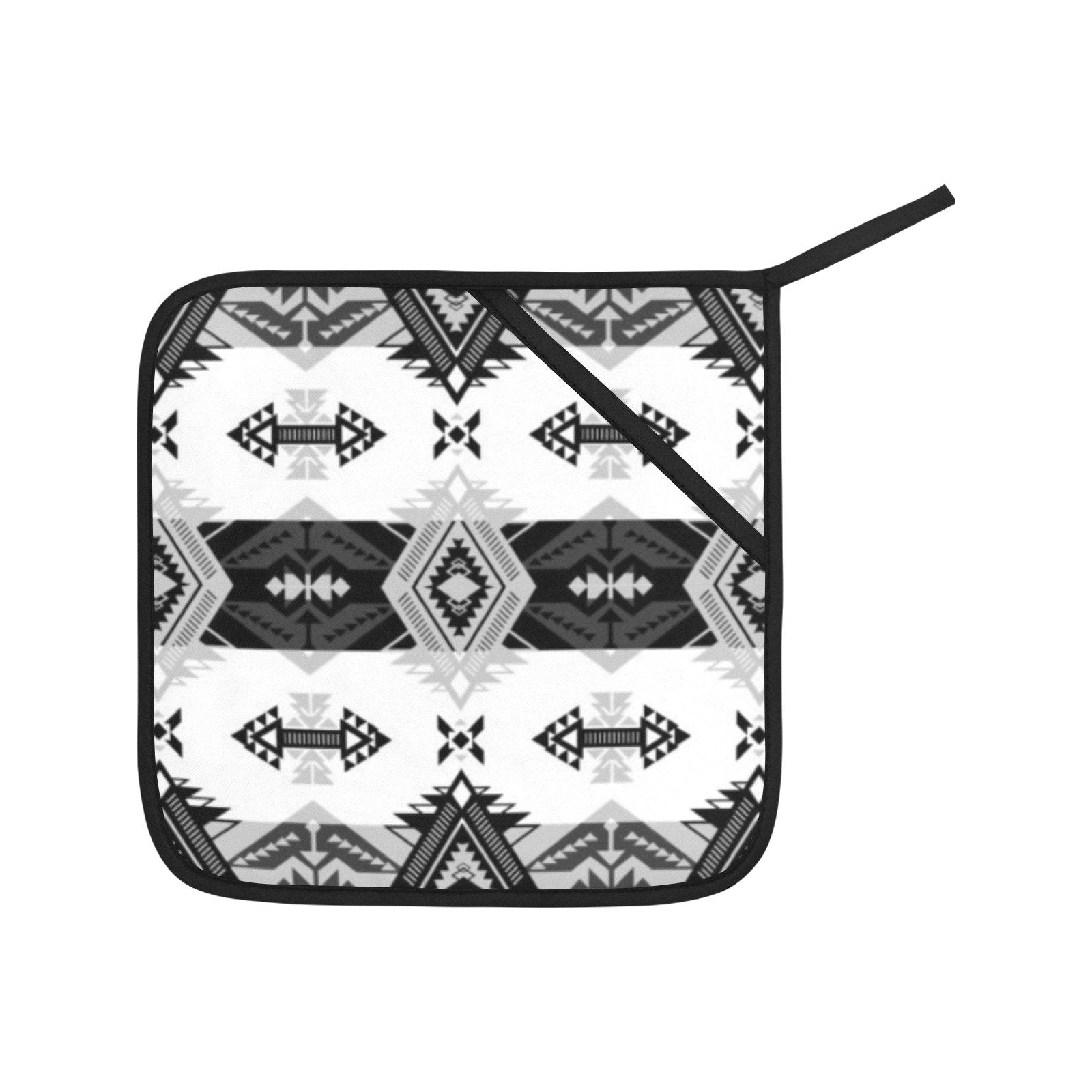 Sovereign Nation Black and White Oven Mitt & Pot Holder Oven Mitt & Pot Holder e-joyer