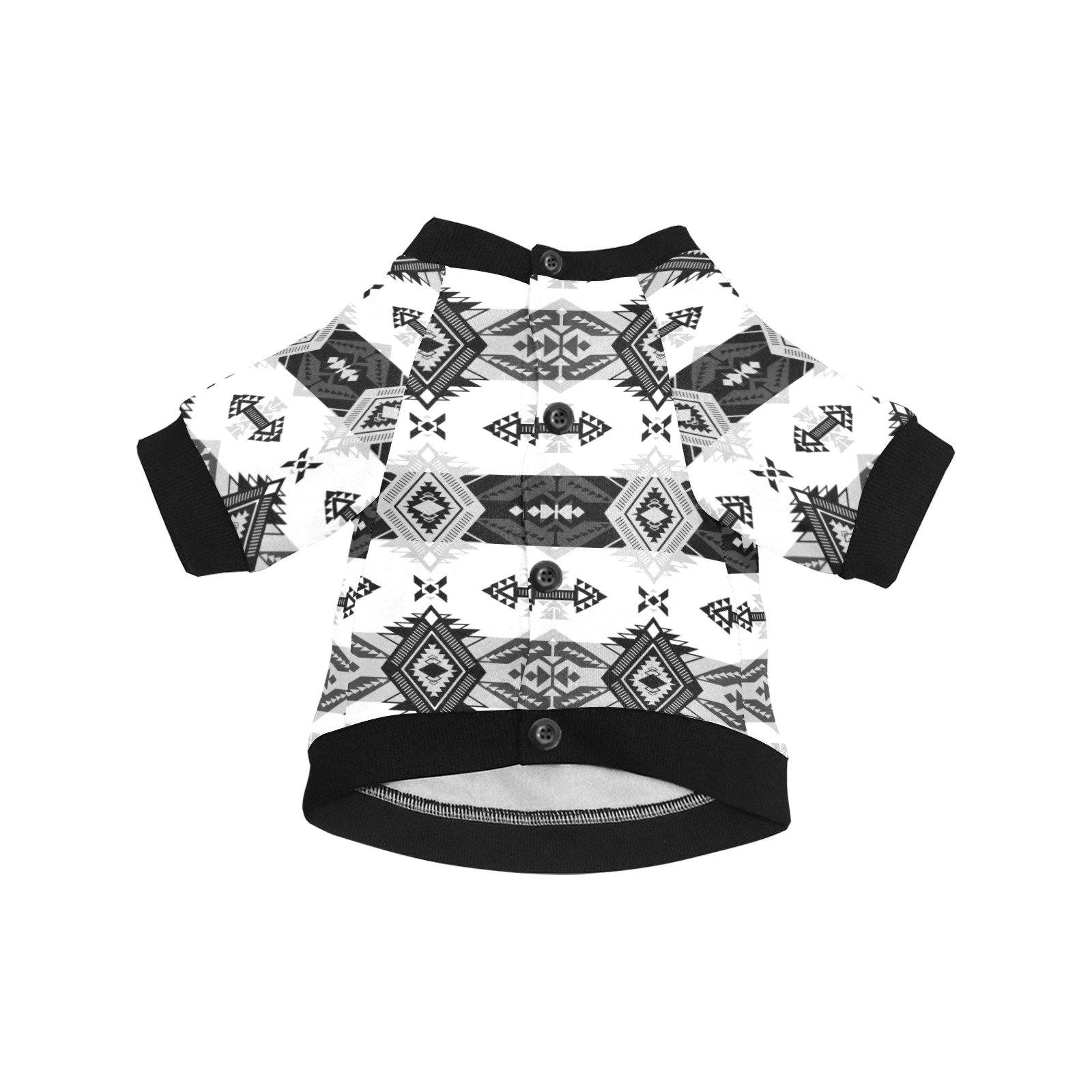 Sovereign Nation Black and White Pet Dog Round Neck Shirt Pet Dog Round Neck Shirt e-joyer