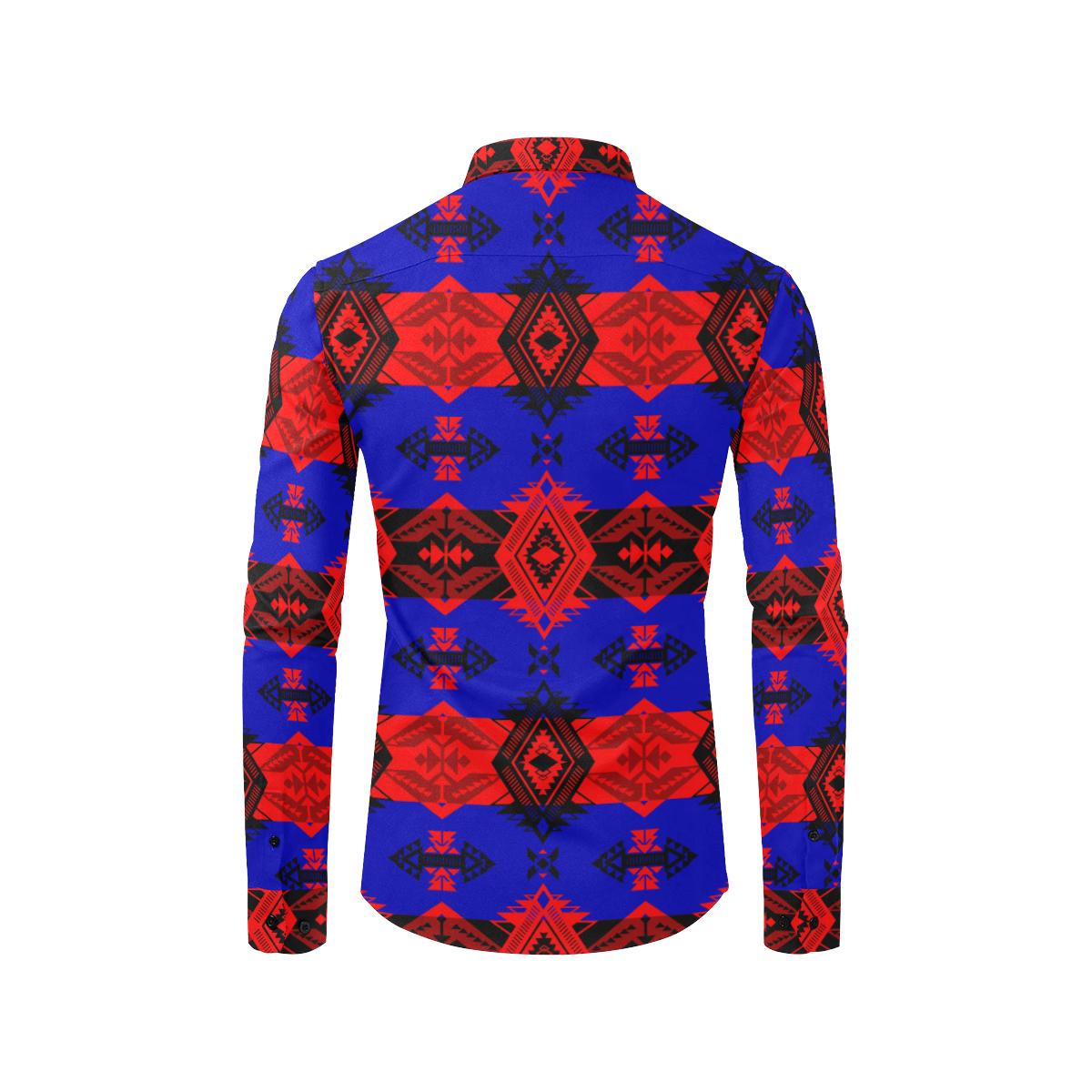 Sovereign Nation Dance Men's All Over Print Casual Dress Shirt (Model T61) Men's Dress Shirt (T61) e-joyer