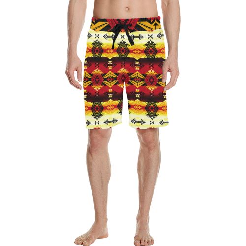 Sovereign Nation Fire Men's All Over Print Casual Shorts (Model L23) Men's Casual Shorts (L23) e-joyer