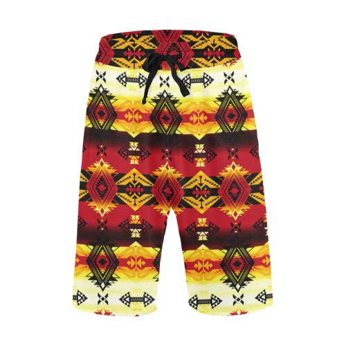 Sovereign Nation Fire Men's All Over Print Casual Shorts (Model L23) Men's Casual Shorts (L23) e-joyer