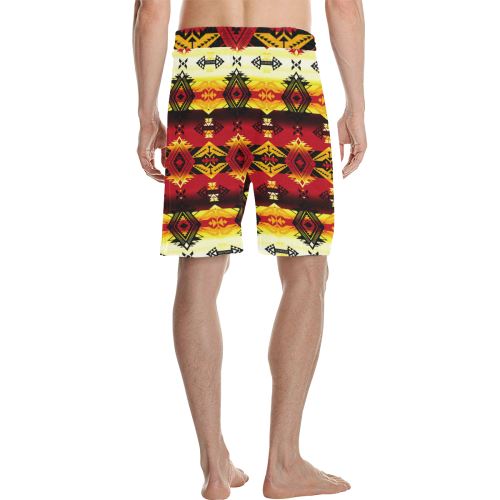 Sovereign Nation Fire Men's All Over Print Casual Shorts (Model L23) Men's Casual Shorts (L23) e-joyer