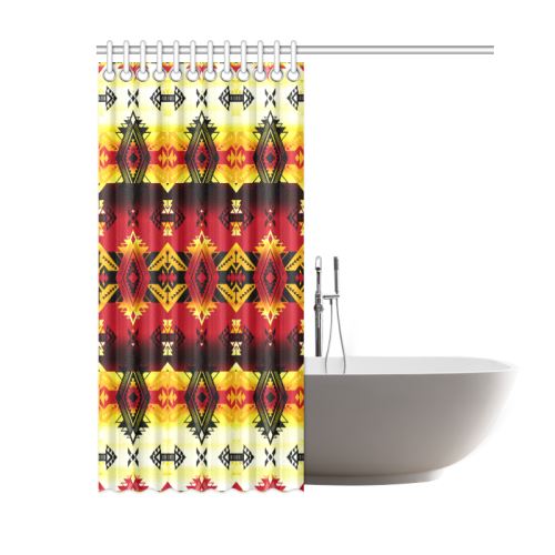 Sovereign Nation Fire Shower Curtain 60"x72" Shower Curtain 60"x72" e-joyer