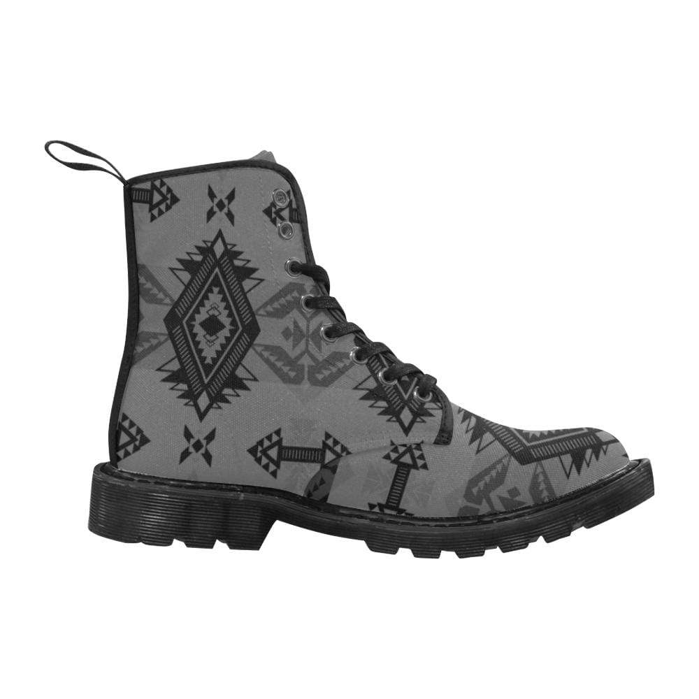 Sovereign Nation Gray Boots for Men (Black) (Model 1203H) Martin Boots for Men (Black) (1203H) e-joyer