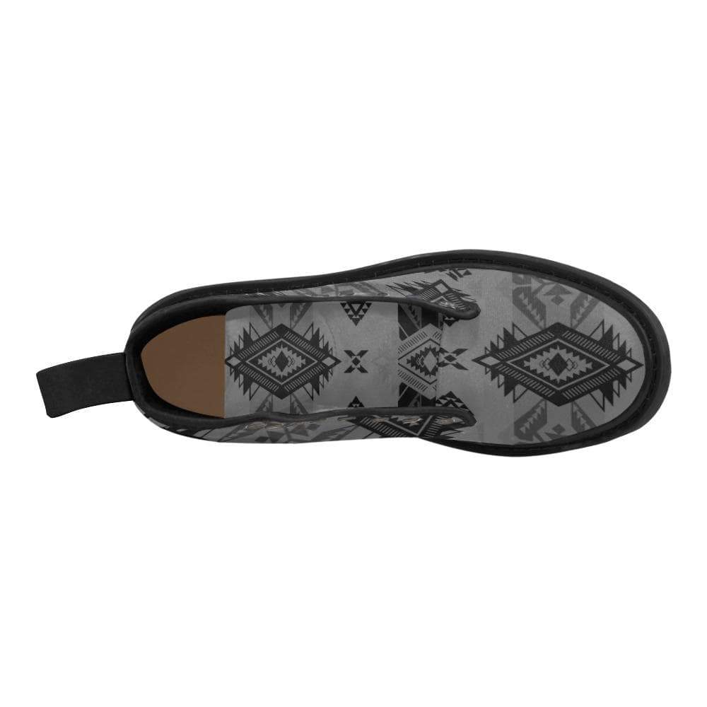 Sovereign Nation Gray Boots for Men (Black) (Model 1203H) Martin Boots for Men (Black) (1203H) e-joyer