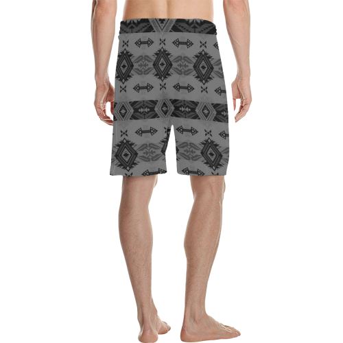 Sovereign Nation Gray Men's All Over Print Casual Shorts (Model L23) Men's Casual Shorts (L23) e-joyer