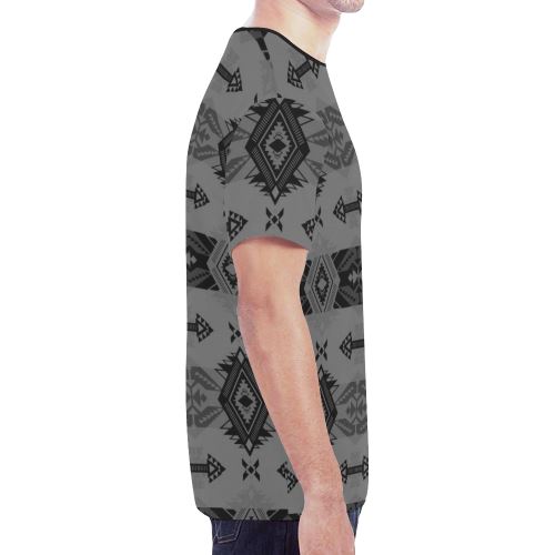 Sovereign Nation Gray New All Over Print T-shirt for Men (Model T45) New All Over Print T-shirt for Men (T45) e-joyer