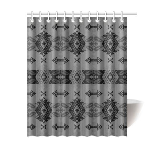 Sovereign Nation Gray Shower Curtain 60"x72" Shower Curtain 60"x72" e-joyer