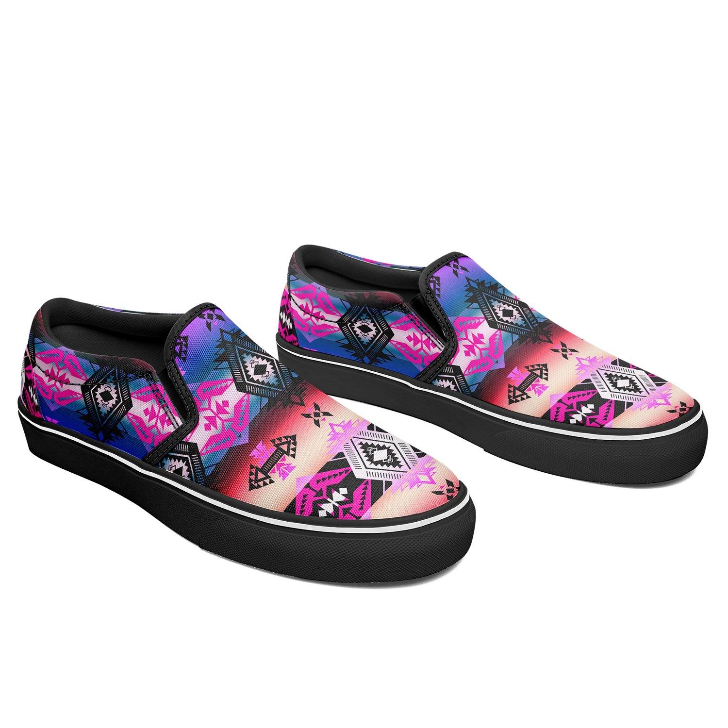 Sovereign Nation Skies Otoyimm Kid's Canvas Slip On Shoes otoyimm Herman