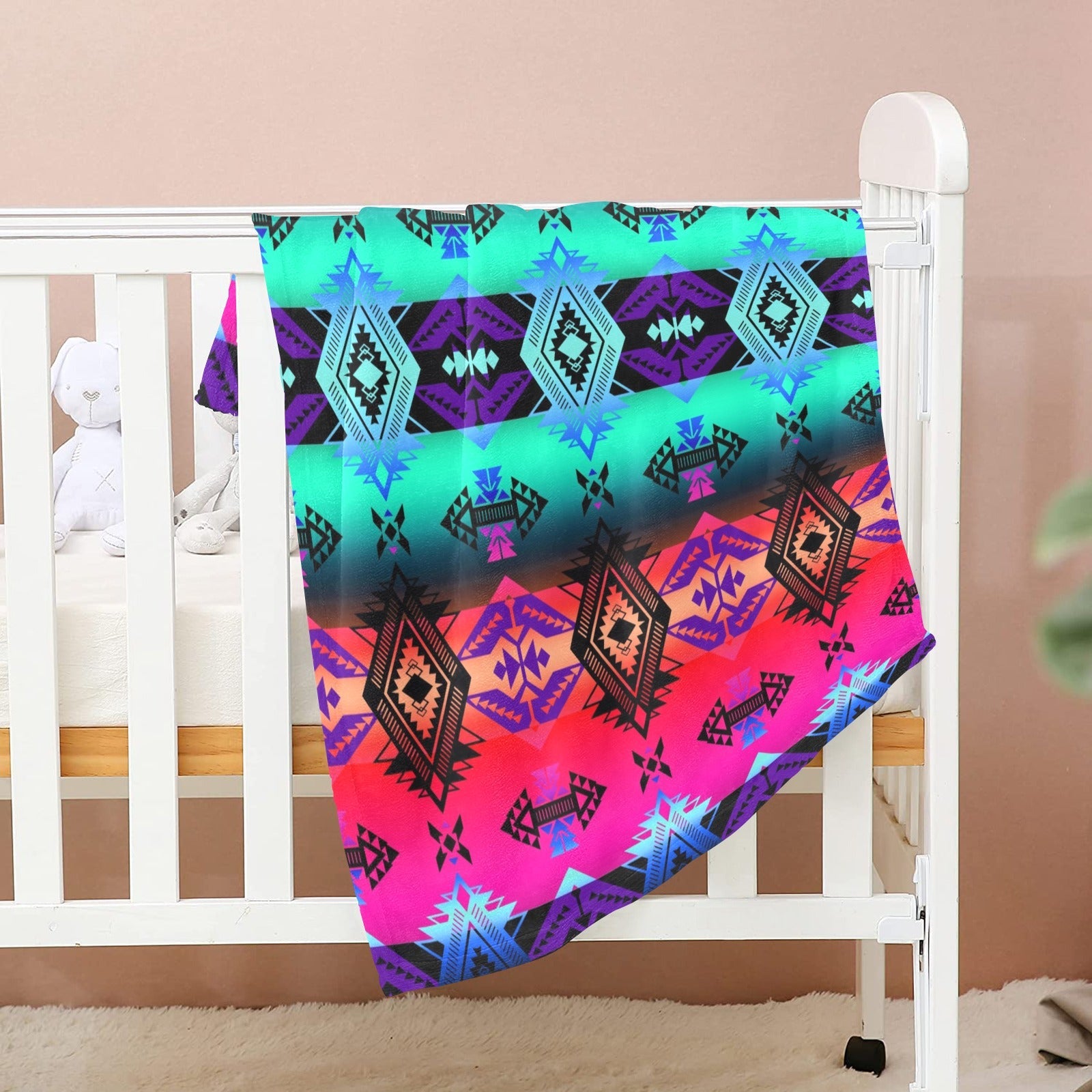 Sovereign Nation Sunrise Baby Blanket 30"x40" Baby Blanket 30"x40" e-joyer
