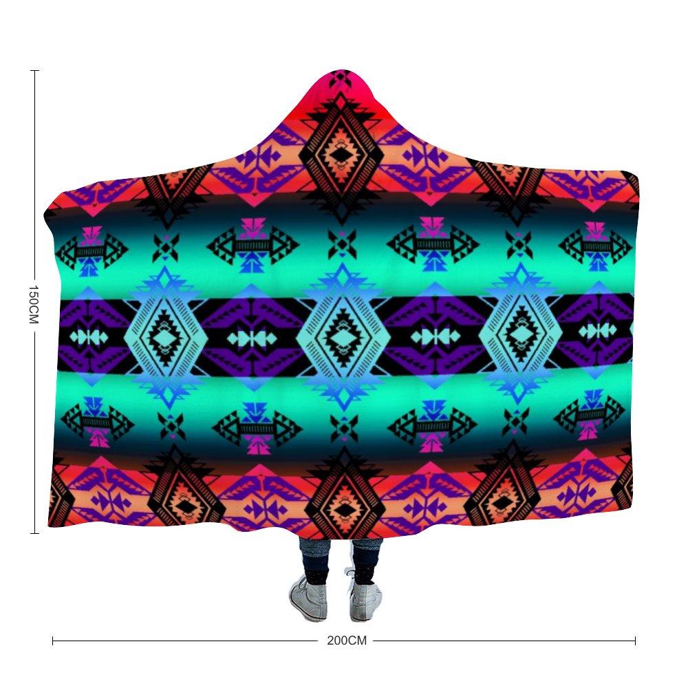 Sovereign Nation Sunrise Hooded Blanket 49 Dzine