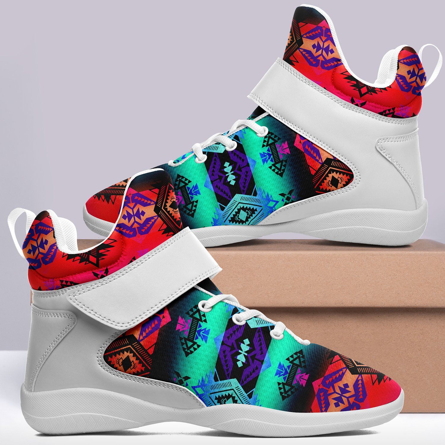 Sovereign Nation Sunrise Ipottaa Basketball / Sport High Top Shoes 49 Dzine