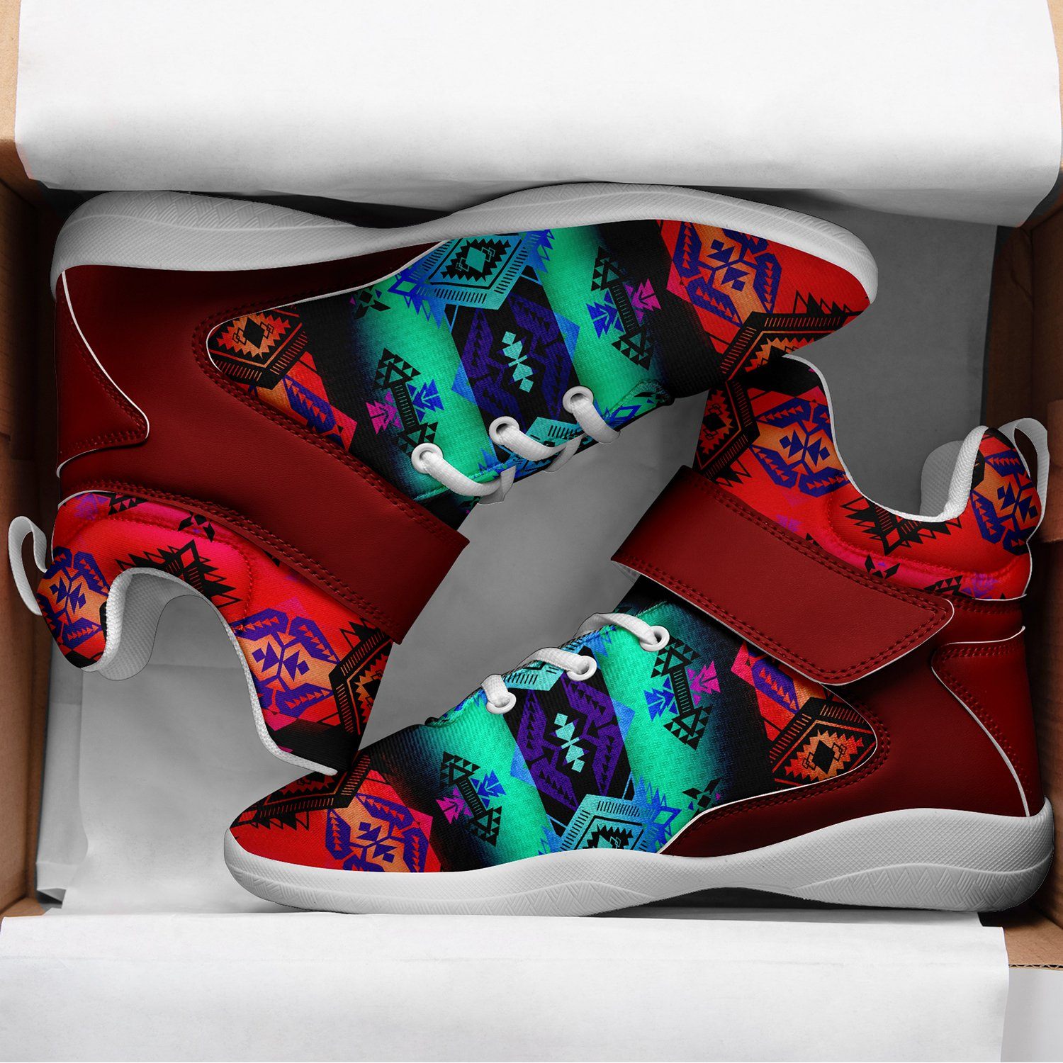 Sovereign Nation Sunrise Ipottaa Basketball / Sport High Top Shoes 49 Dzine
