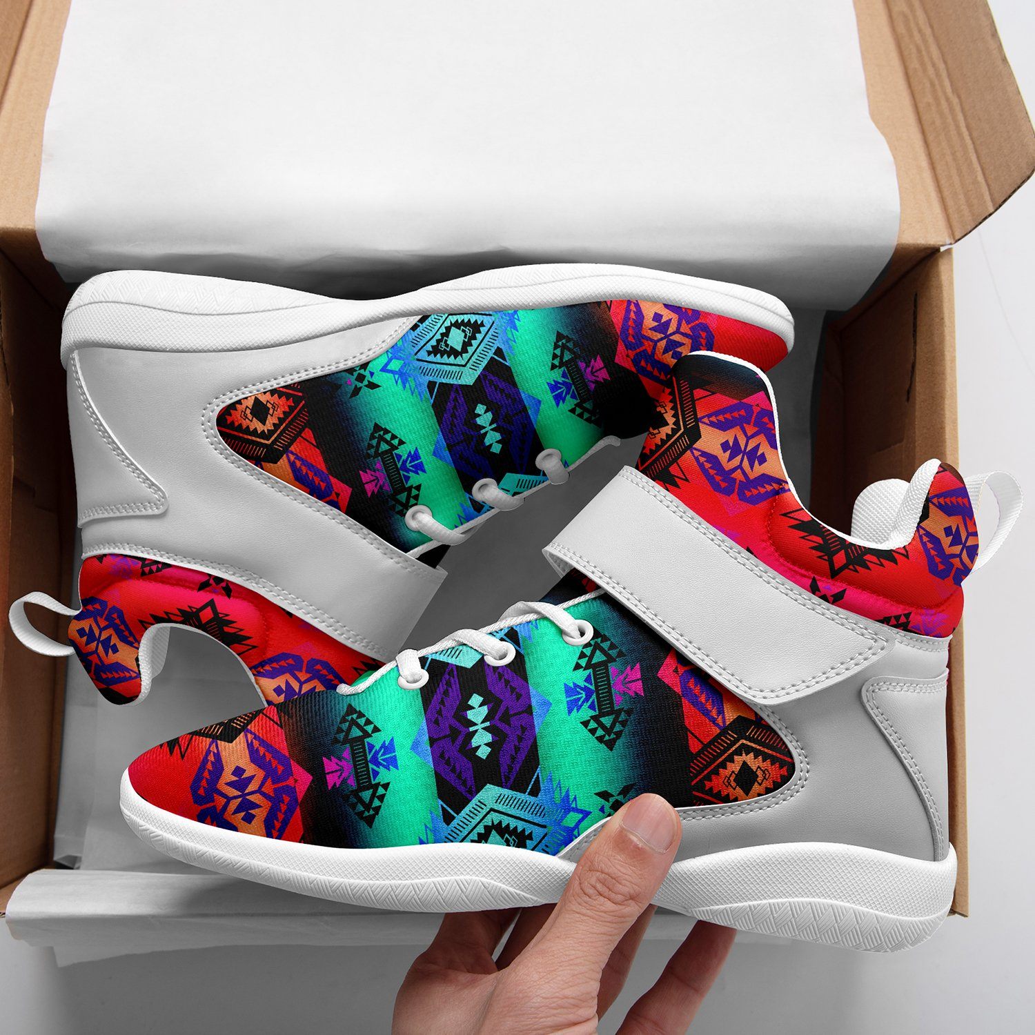 Sovereign Nation Sunrise Ipottaa Basketball / Sport High Top Shoes 49 Dzine
