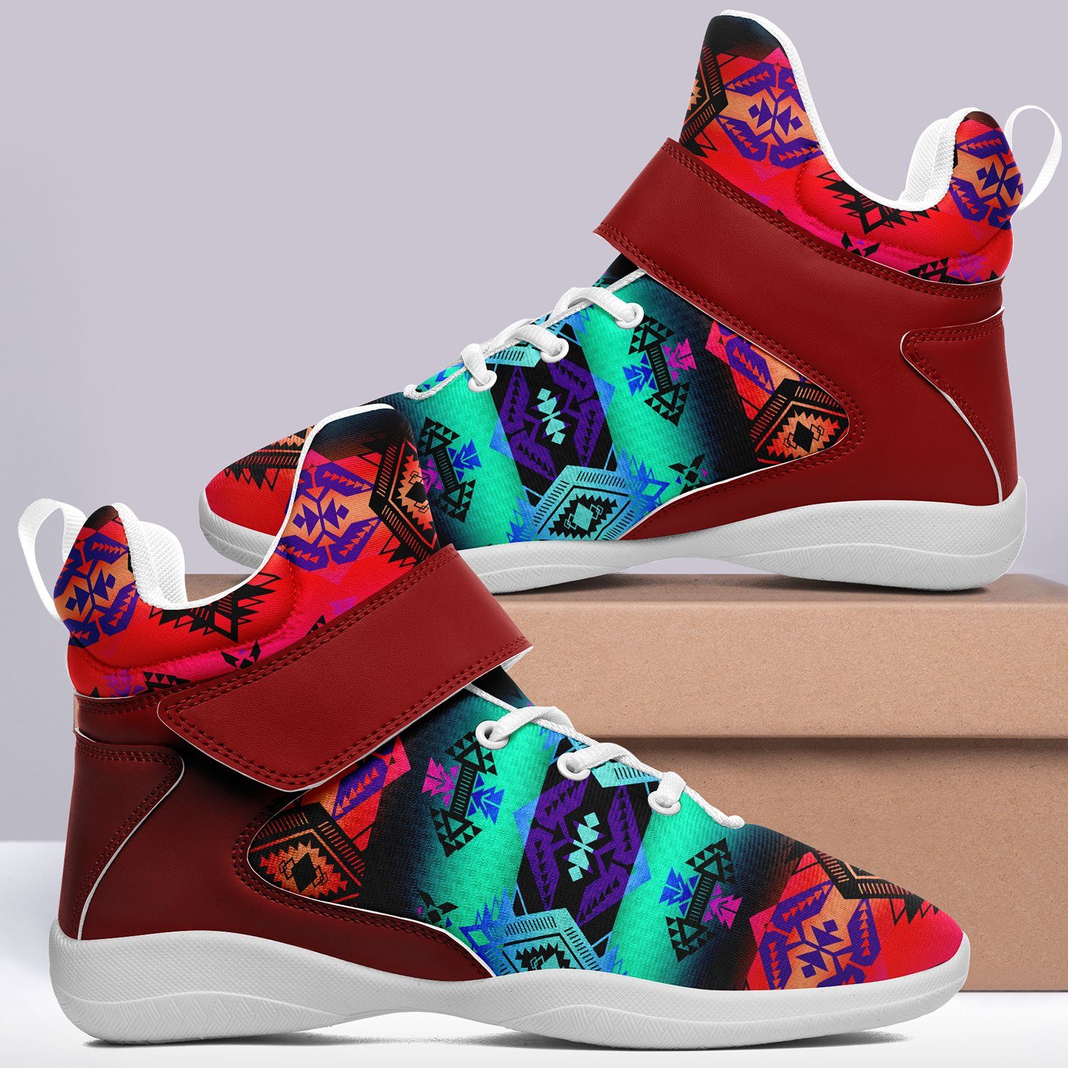Sovereign Nation Sunrise Ipottaa Basketball / Sport High Top Shoes 49 Dzine