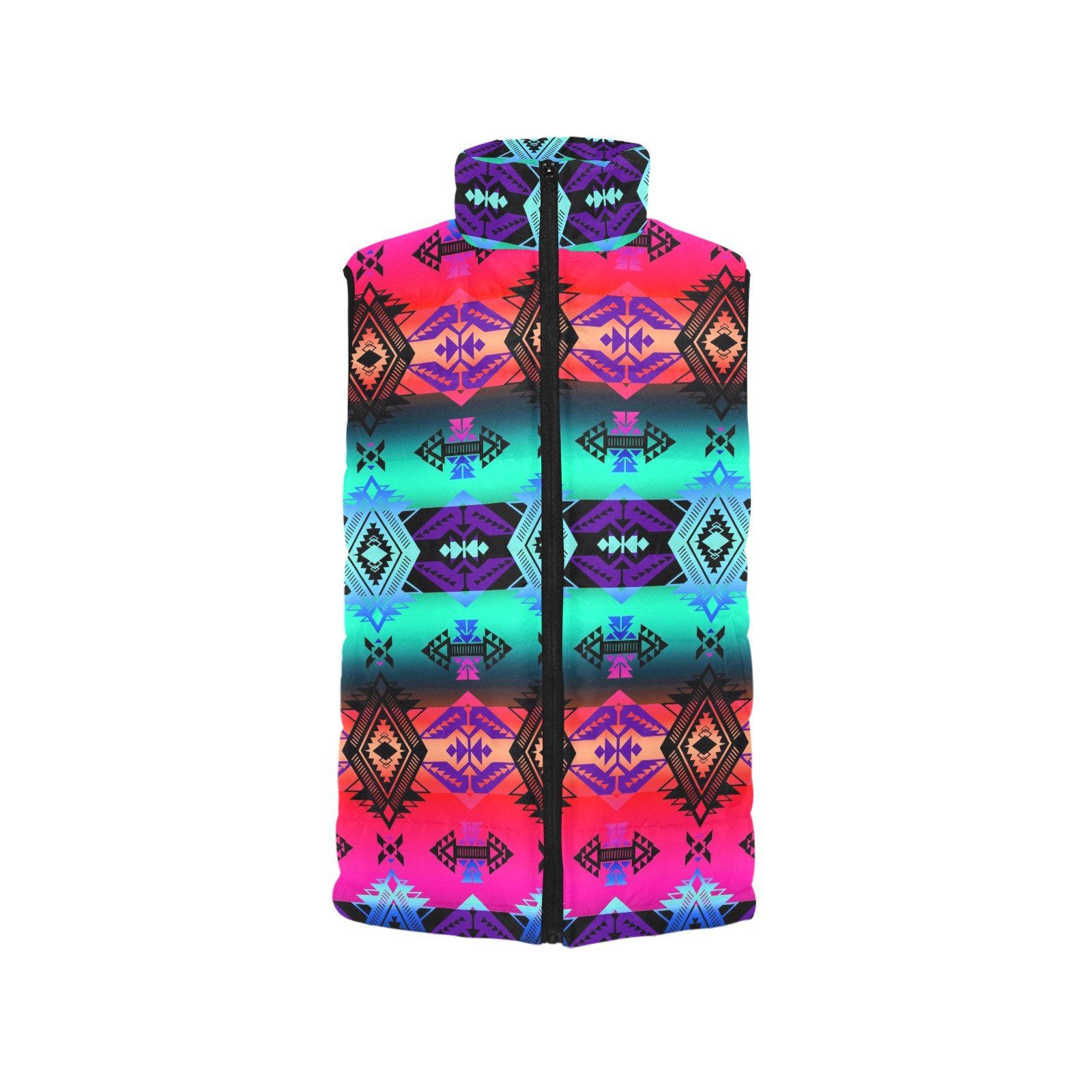 Sovereign Nation Sunrise Men's Padded Vest Jacket (Model H44) Men's Padded Vest Jacket (H44) e-joyer