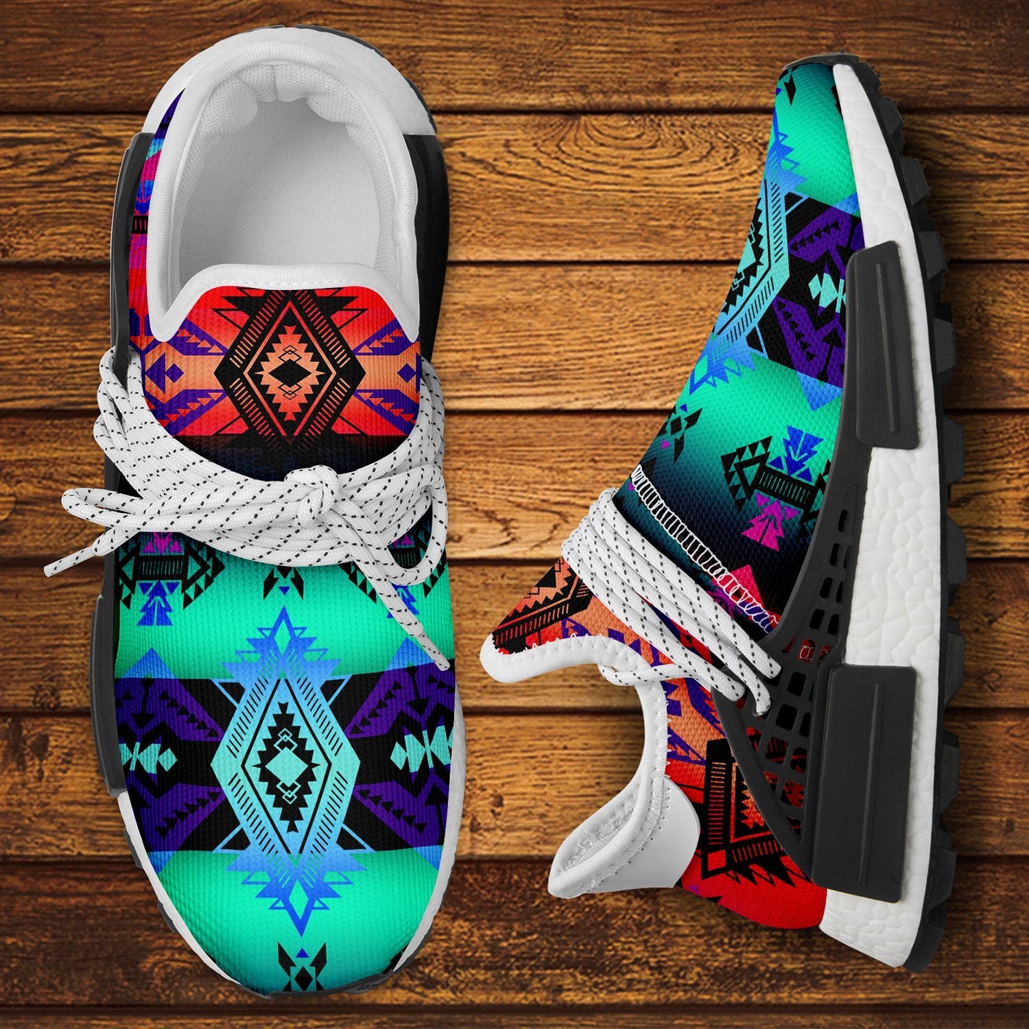 Sovereign Nation Sunrise Okaki Sneakers Shoes 49 Dzine