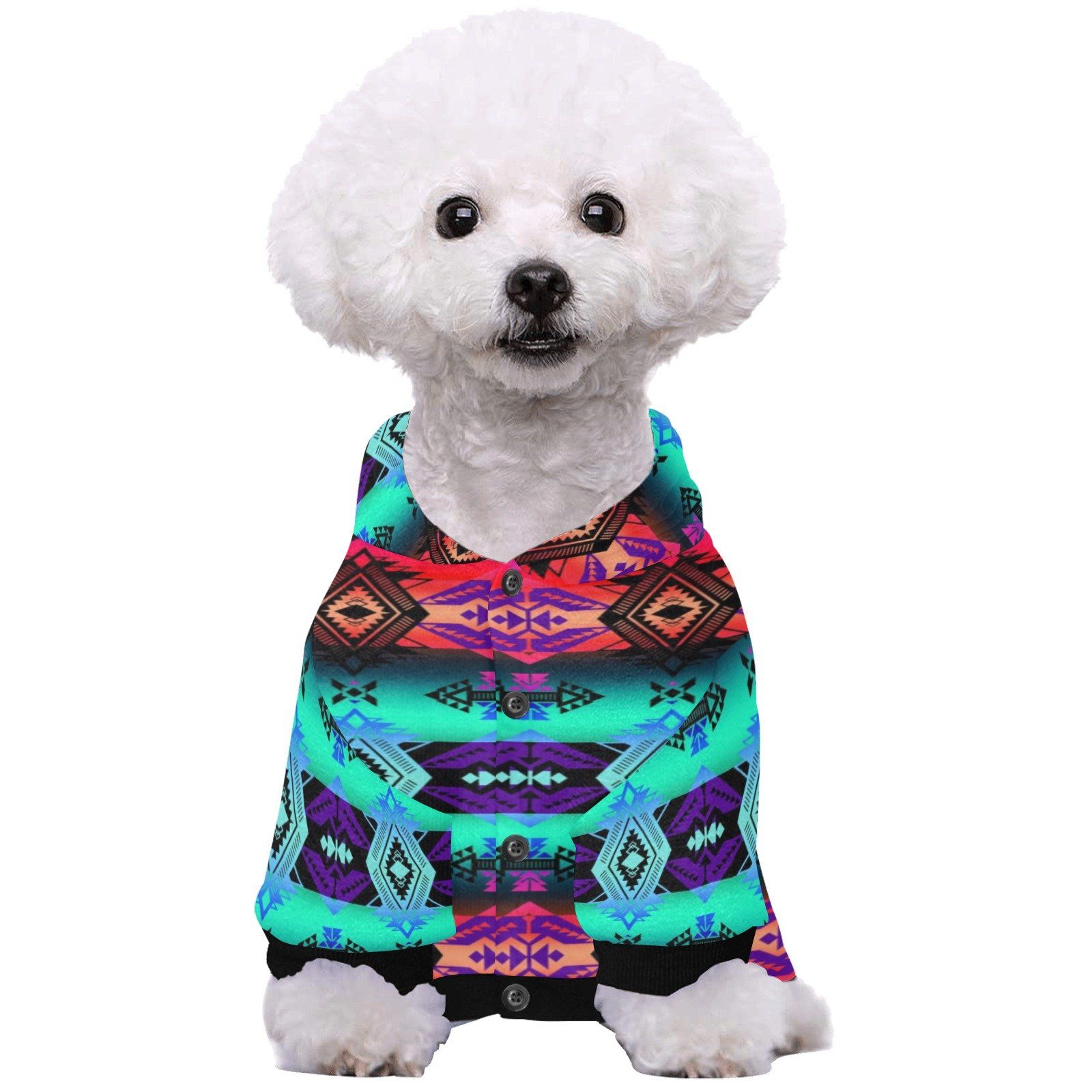 Sovereign Nation Sunrise Pet Dog Hoodie Pet Dog Hoodie e-joyer 