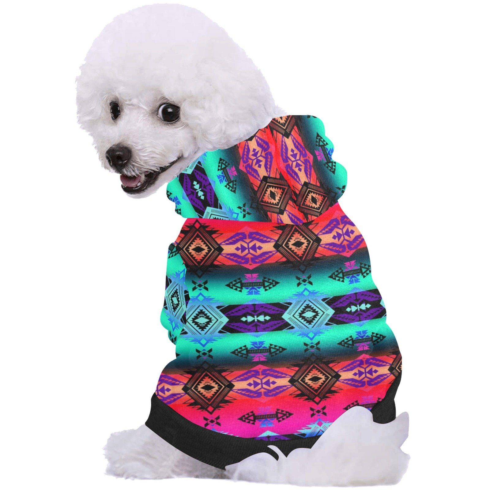 Sovereign Nation Sunrise Pet Dog Hoodie Pet Dog Hoodie e-joyer 