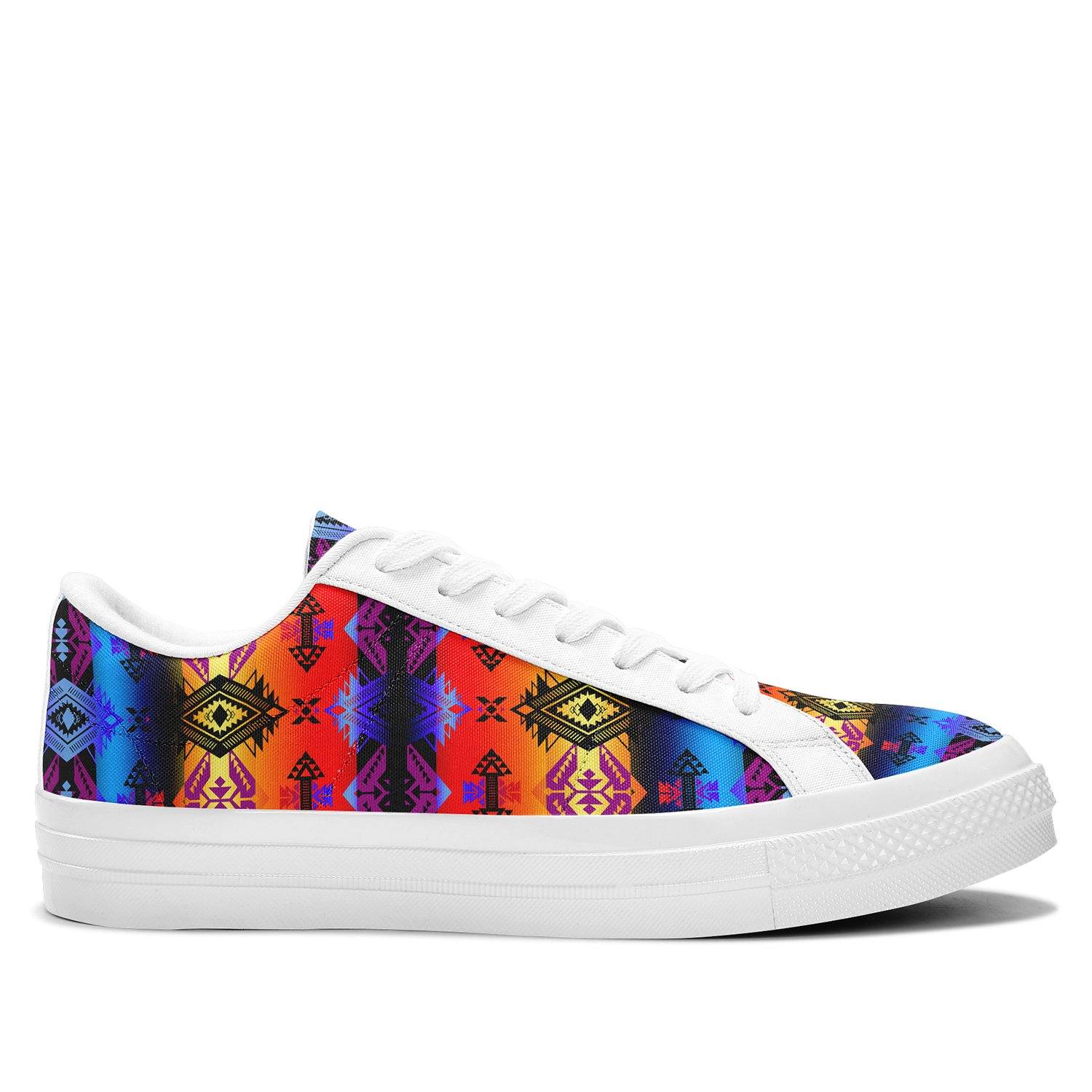 Sovereign Nation Sunset Aapisi Low Top Canvas Shoes White Sole 49 Dzine