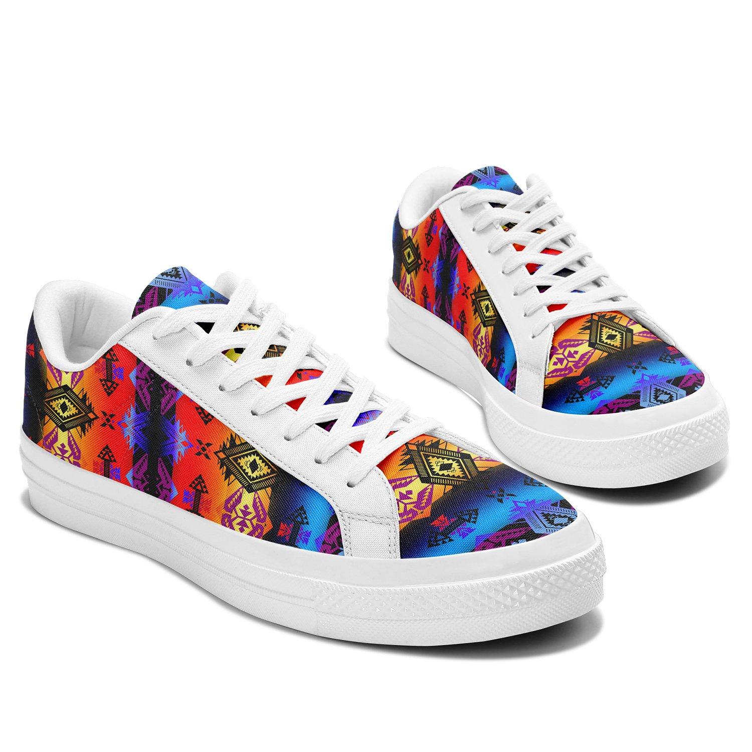 Sovereign Nation Sunset Aapisi Low Top Canvas Shoes White Sole 49 Dzine