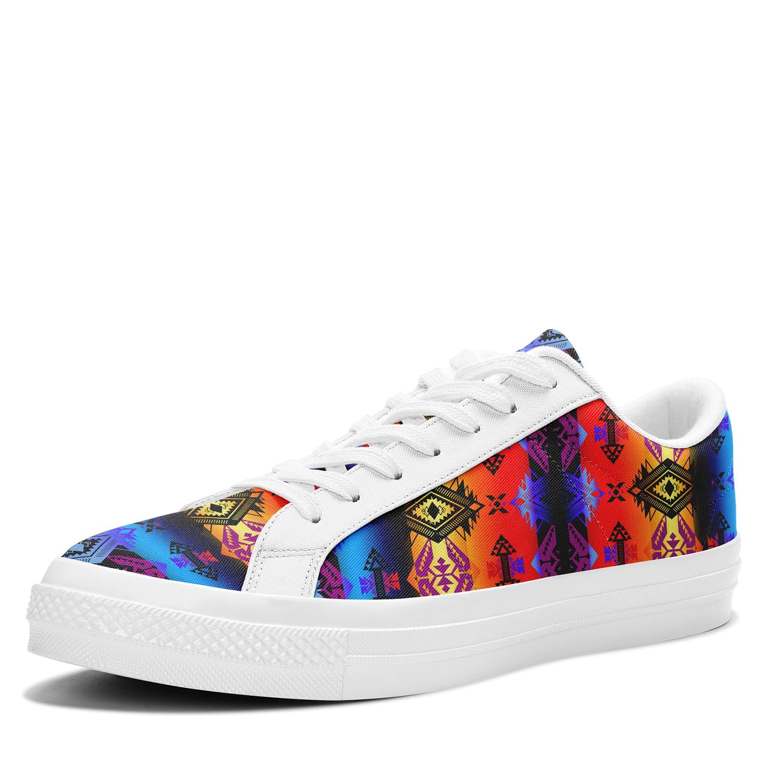 Sovereign Nation Sunset Aapisi Low Top Canvas Shoes White Sole 49 Dzine