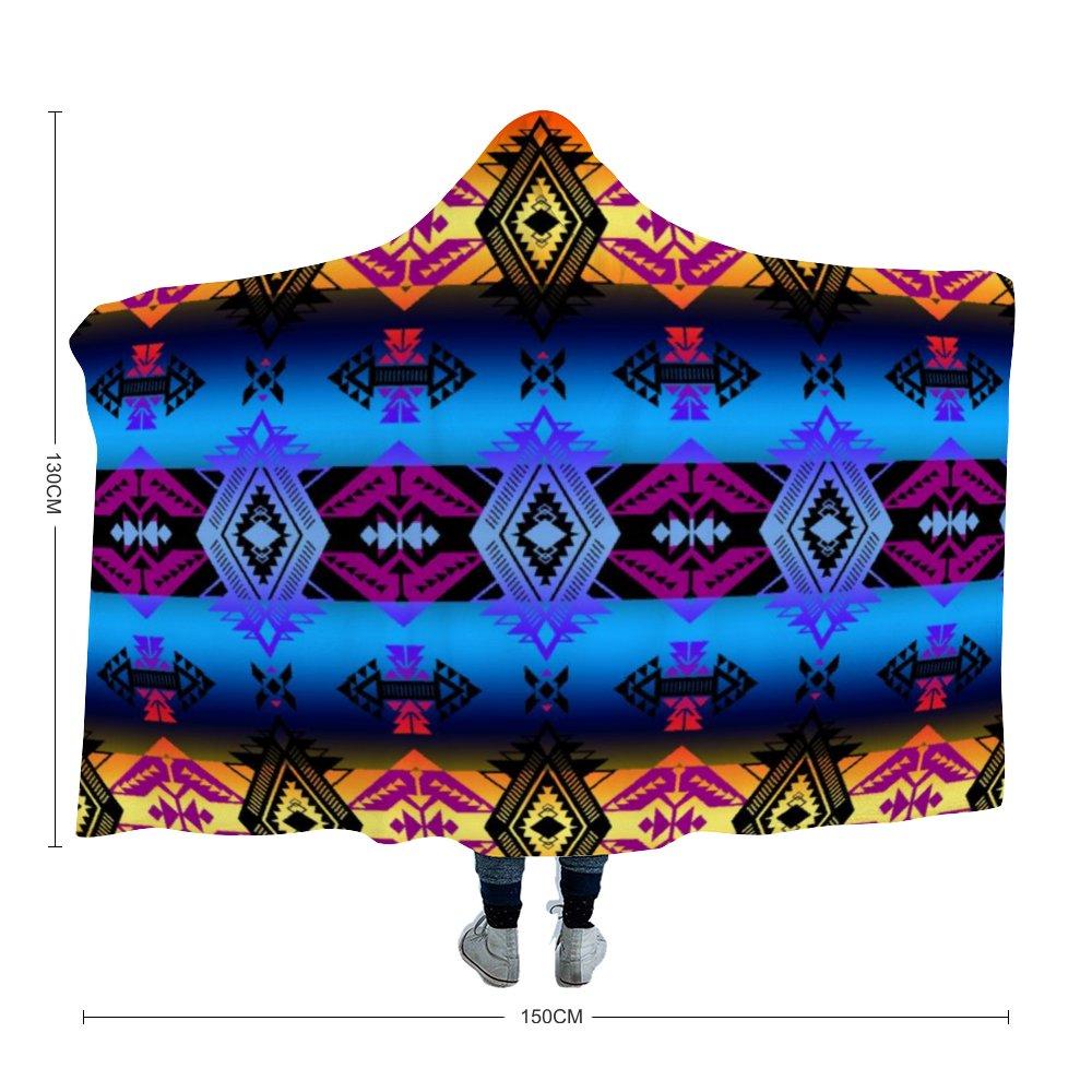 Sovereign Nation Sunset Hooded Blanket 49 Dzine