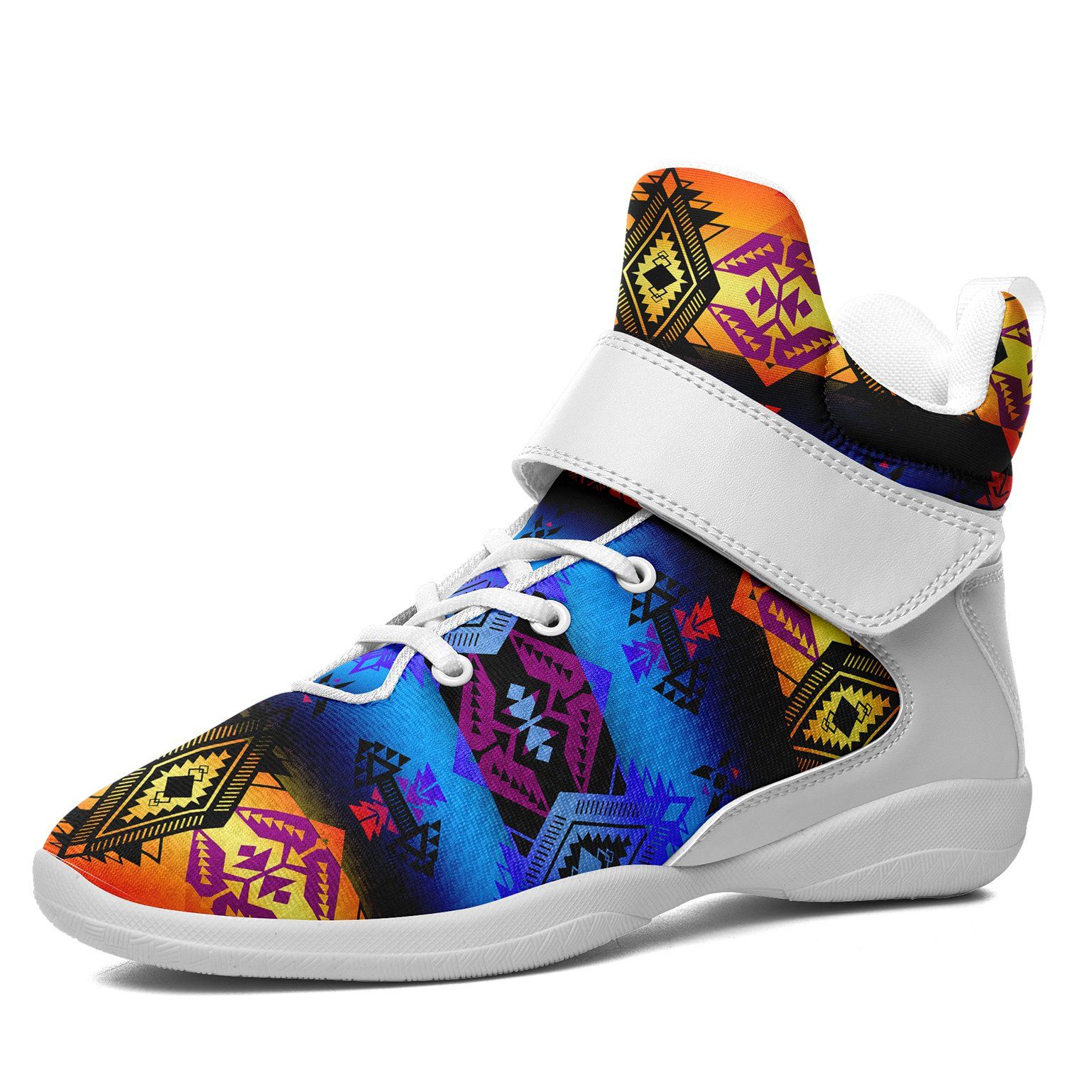 Sovereign Nation Sunset Ipottaa Basketball / Sport High Top Shoes 49 Dzine US Women 4.5 / US Youth 3.5 / EUR 35 White Sole with White Strap 