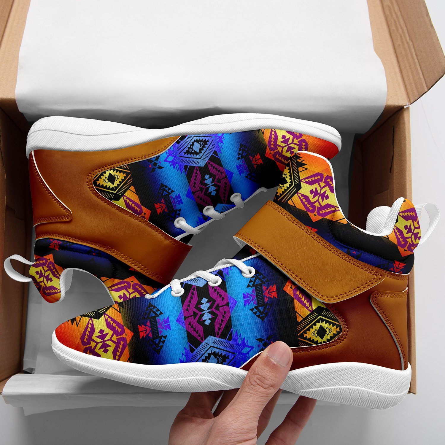 Sovereign Nation Sunset Kid's Ipottaa Basketball / Sport High Top Shoes 49 Dzine