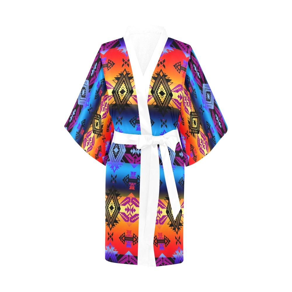 Sovereign Nation Sunset Kimono Robe Artsadd