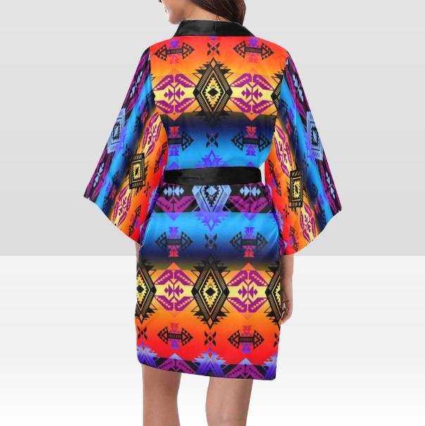 Sovereign Nation Sunset Kimono Robe Artsadd