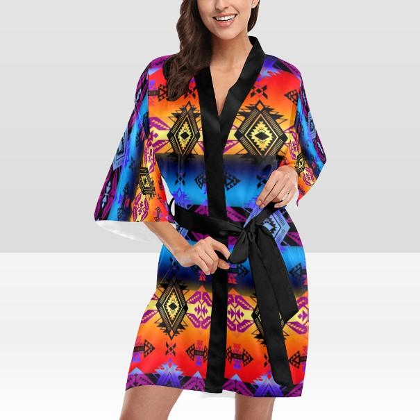 Sovereign Nation Sunset Kimono Robe Artsadd