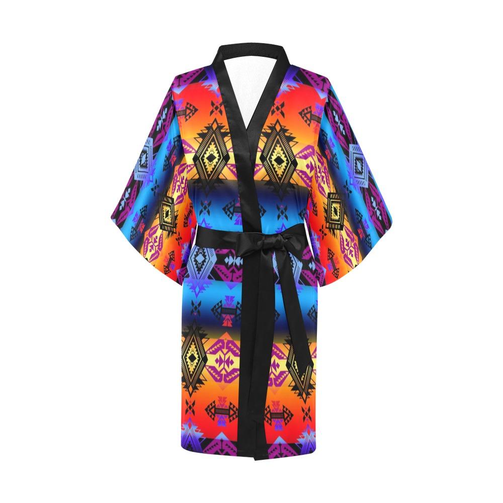 Sovereign Nation Sunset Kimono Robe Artsadd
