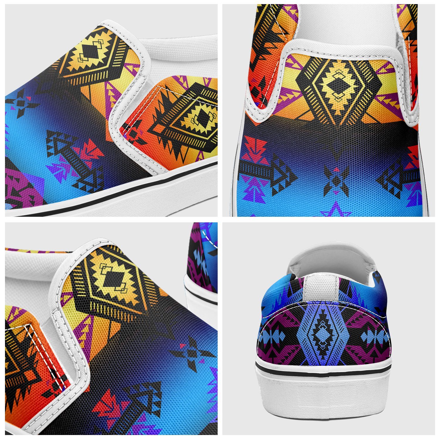 Sovereign Nation Sunset Otoyimm Canvas Slip On Shoes 49 Dzine